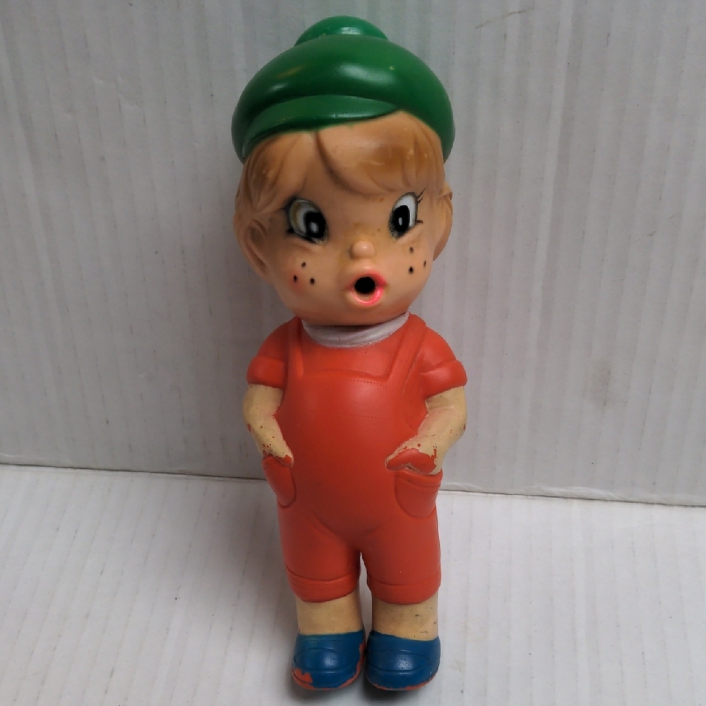 Vintage 60s Baby Boy Rubber Squirt Doll Made In Japan